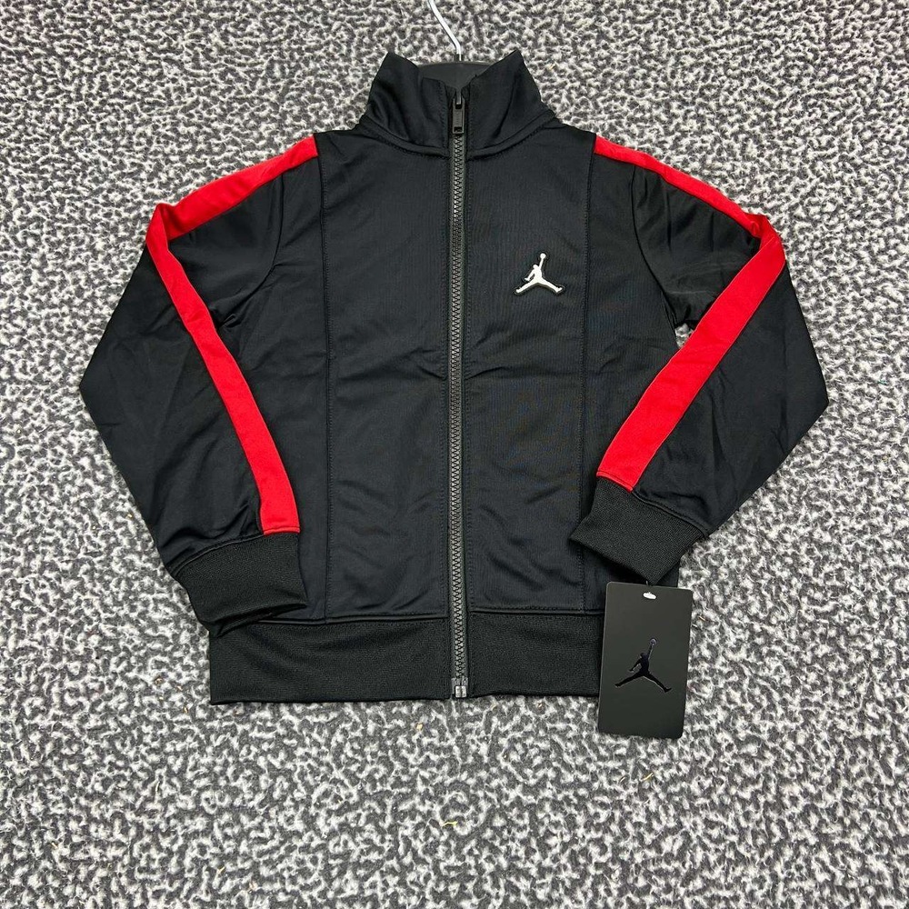 Air Jordan Track Jacket Kids XS‎ 3-4yrs Black Jumpman Full Zip Long Sleeve New